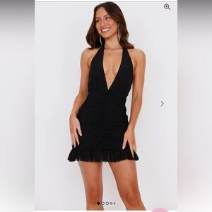 Hello Molly Black Backless Dress